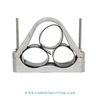 Cleat ya câble ya trefoil ya aluminium .
